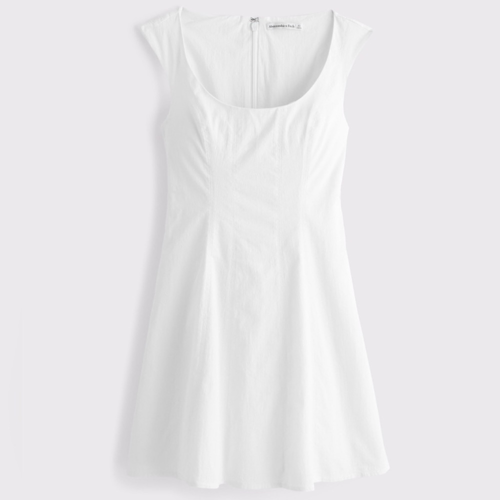 Abercrombie & Fitch White Cap Sleeve Mini Dress